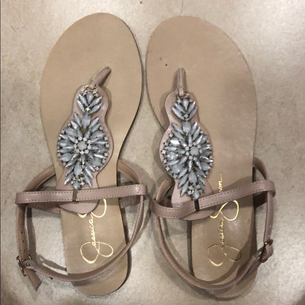 Jessica Simpson thong sandals
